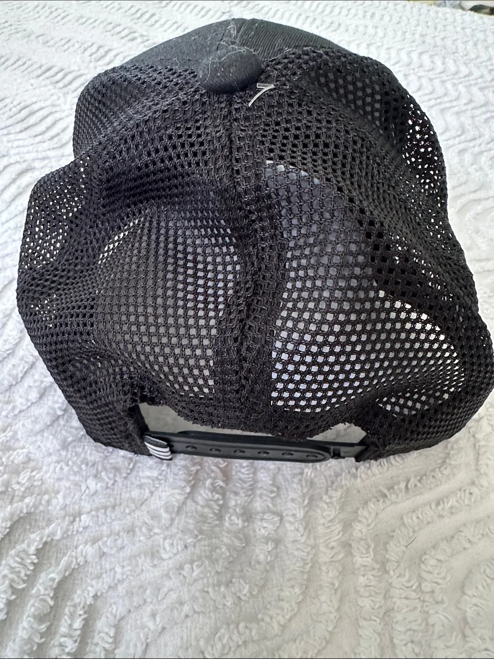 adidas Black Mesh-Back Baseball Cap with Logo Patch